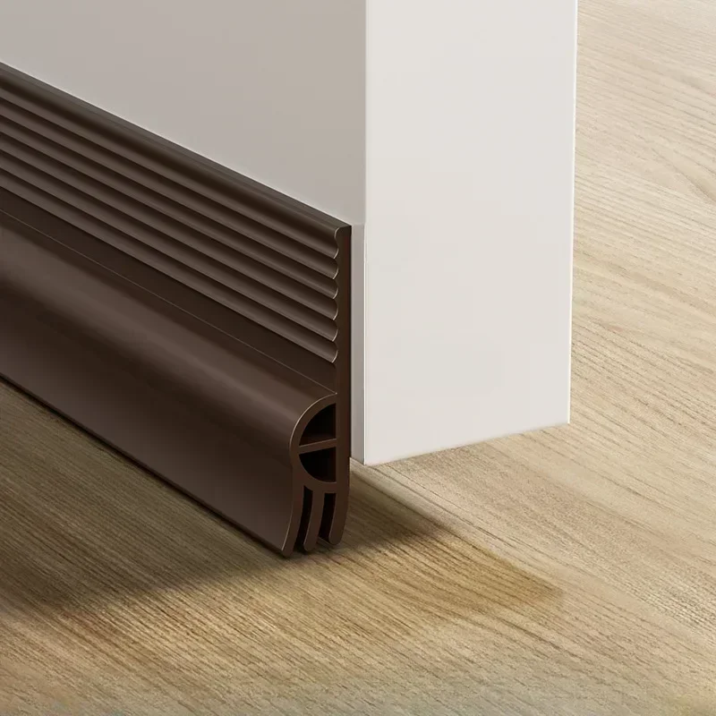 Home Security Front Door - ドア底部シーリングストリップ,粘着性遮音,盗難防止ドア,家の装飾用防水,1m, 2022新品