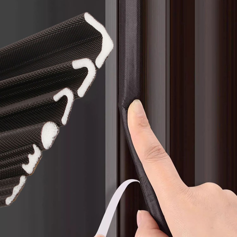 Home Security Front Door - 防音PUフォームシールストリップ,自己粘着性,V字型,窓,防雨,ドアギャップ,衝突防止断熱材,6m