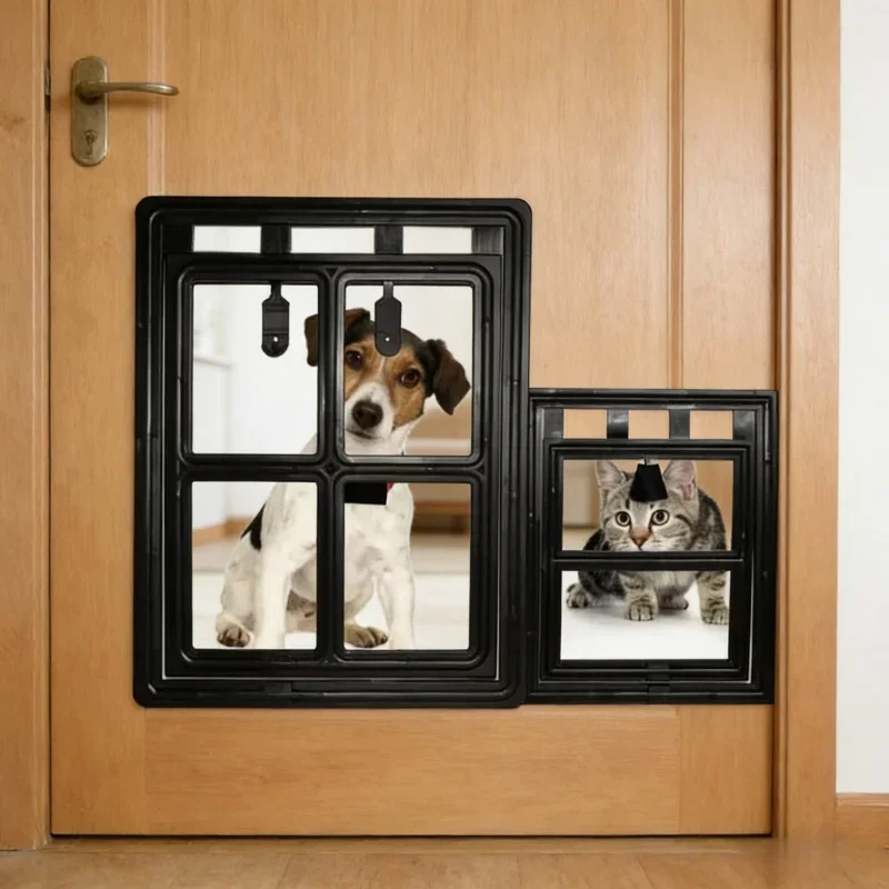 ペットスクリーンドアロック可能なプラスチック製蚊帳猫犬用セキ - Home Security Fence のレビューと価格