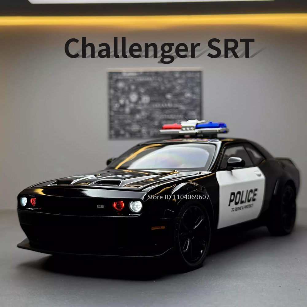 1:22 チャレンジャー SRT パトカーモデルおもちゃ金属 - Home Security Police のレビューと価格