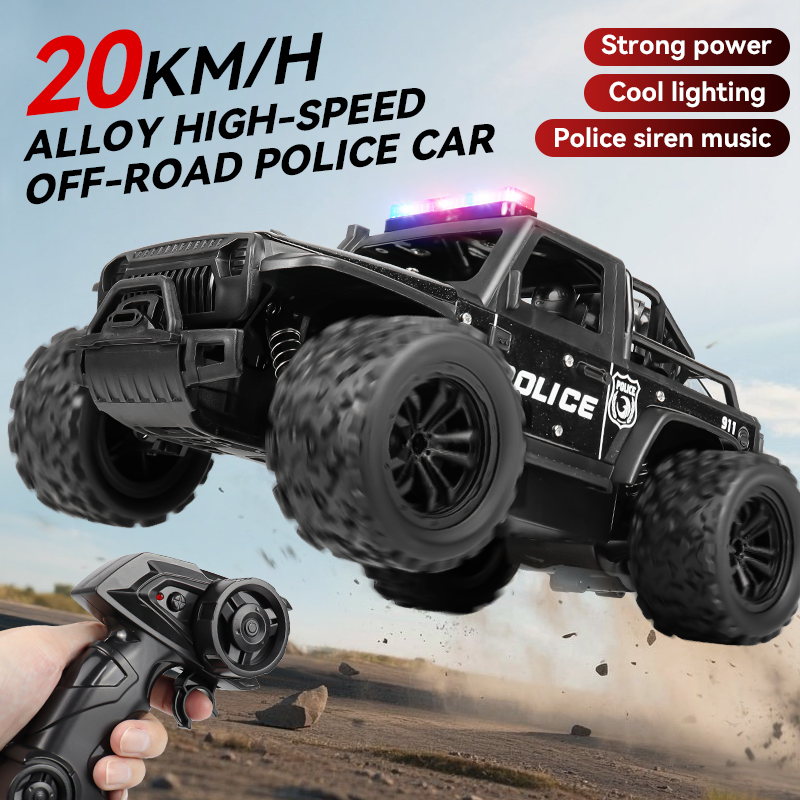 ZWN 1:16合金製高速オフロードパトカーRCカー、音楽サ - Home Security Police のレビューと価格