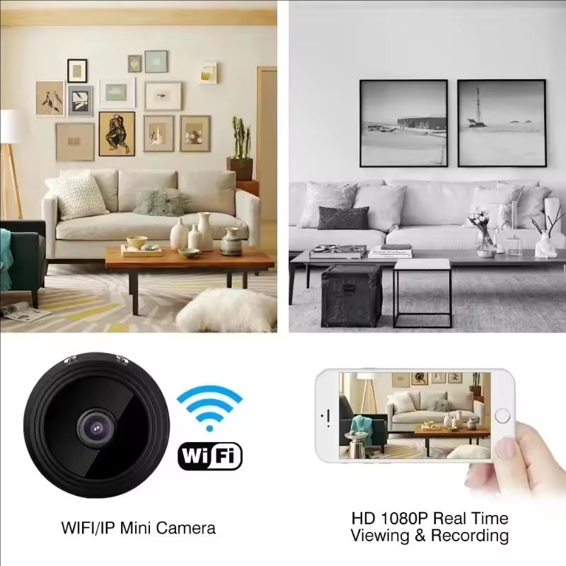 ワイヤレス WiFi カメラ A9 ミニビデオレコーダーカメ - Home Security No Wifi Needed のレビューと価格