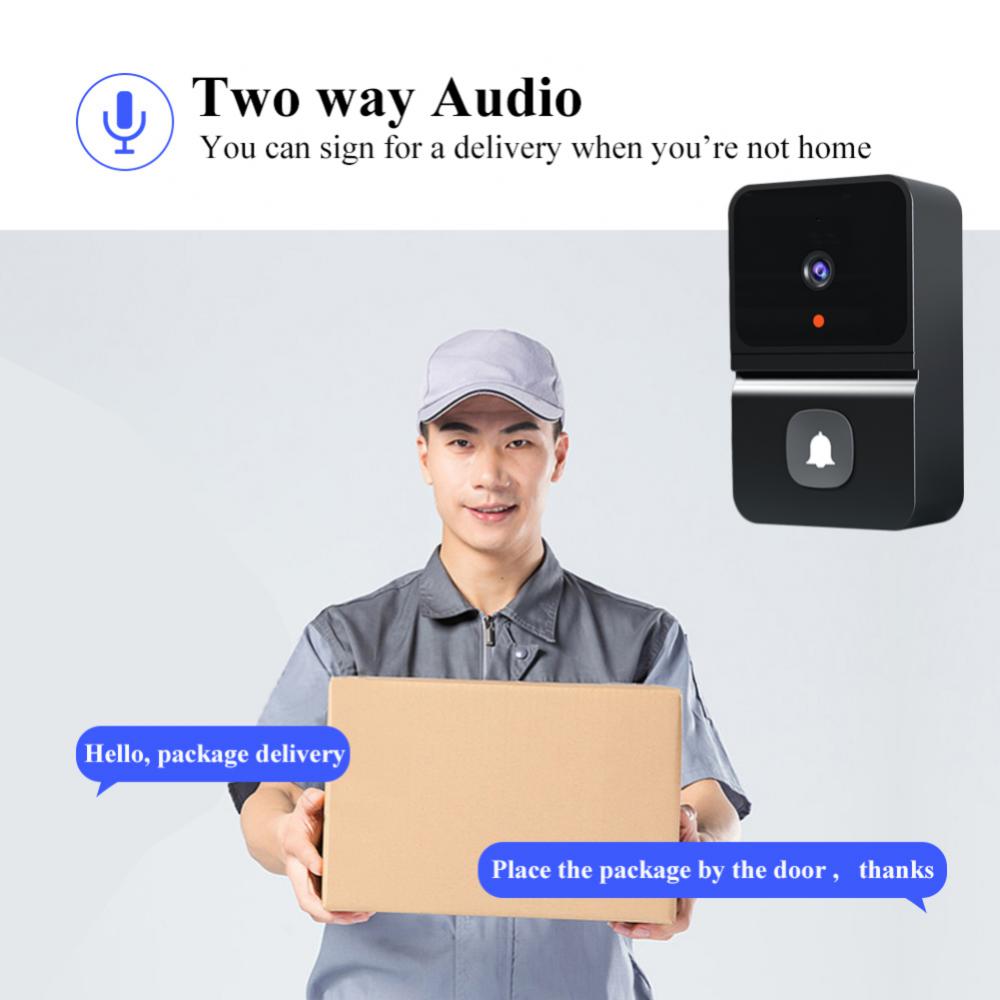 屋外用Wifi付きワイヤレスドアベル,HDカメラ,ナイトビジ - Home Security Front Door のレビューと価格