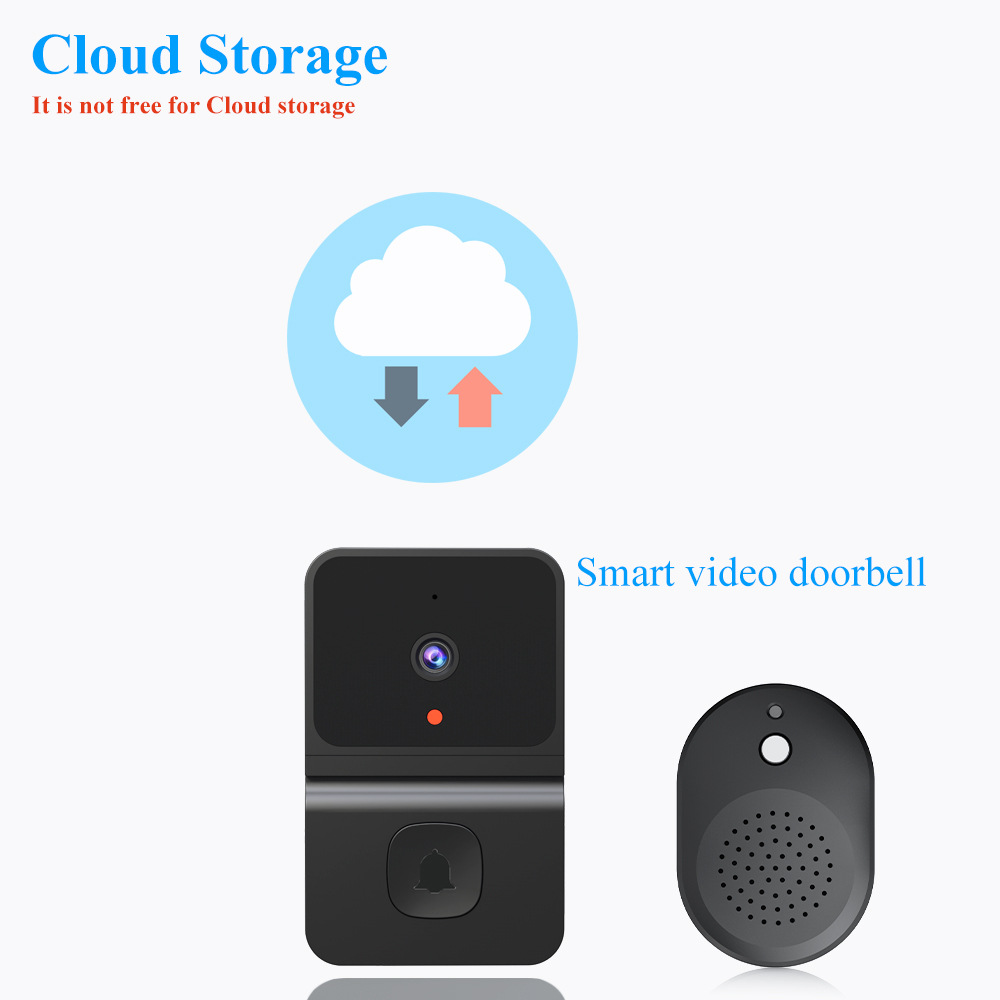 屋外用Wifi付きワイヤレスドアベル,HDカメラ,ナイトビジ - Home Security Front Door のレビューと価格