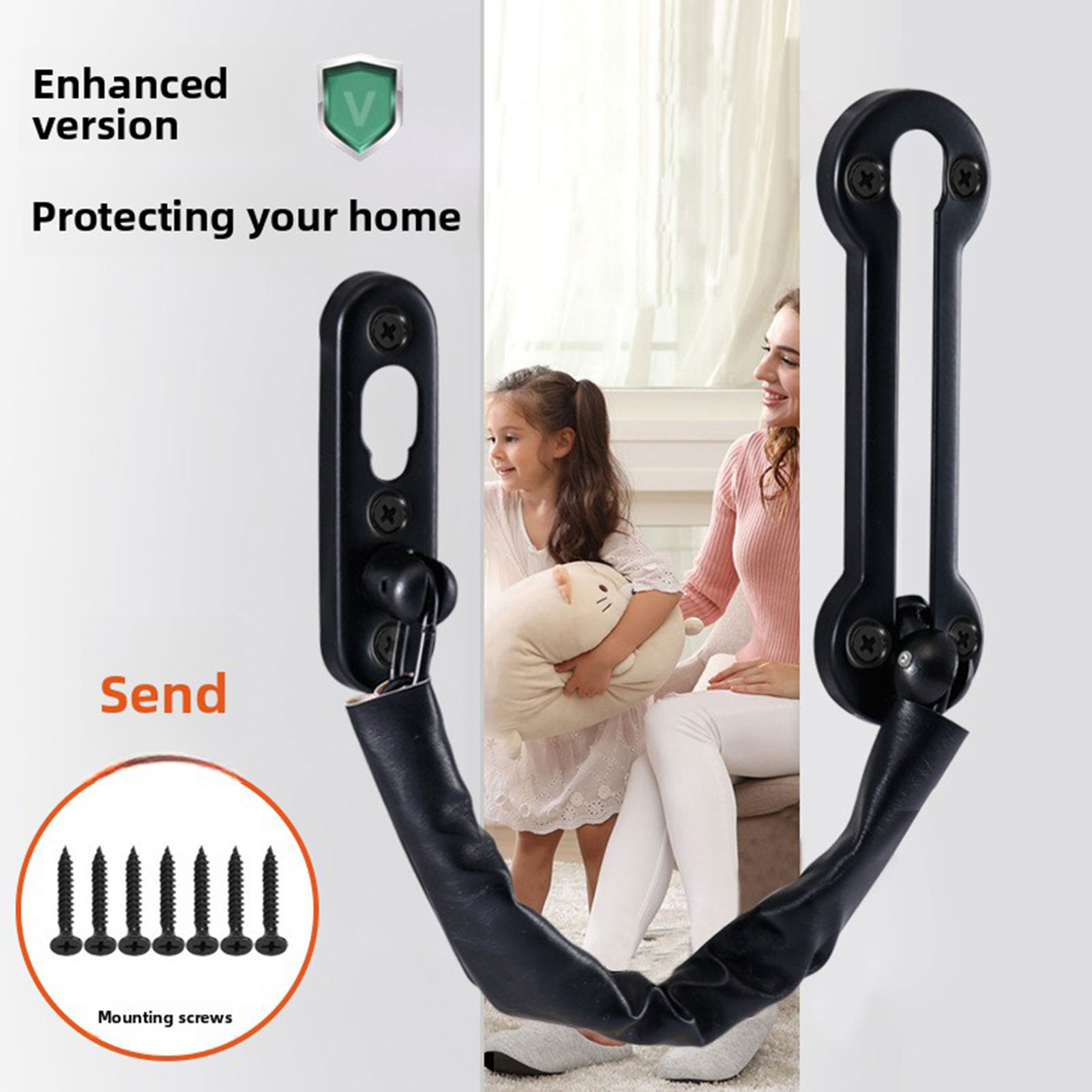 盗難防止チェーン ドアロック ドアボルト ステンレススチール - Home Security Front Door のレビューと価格