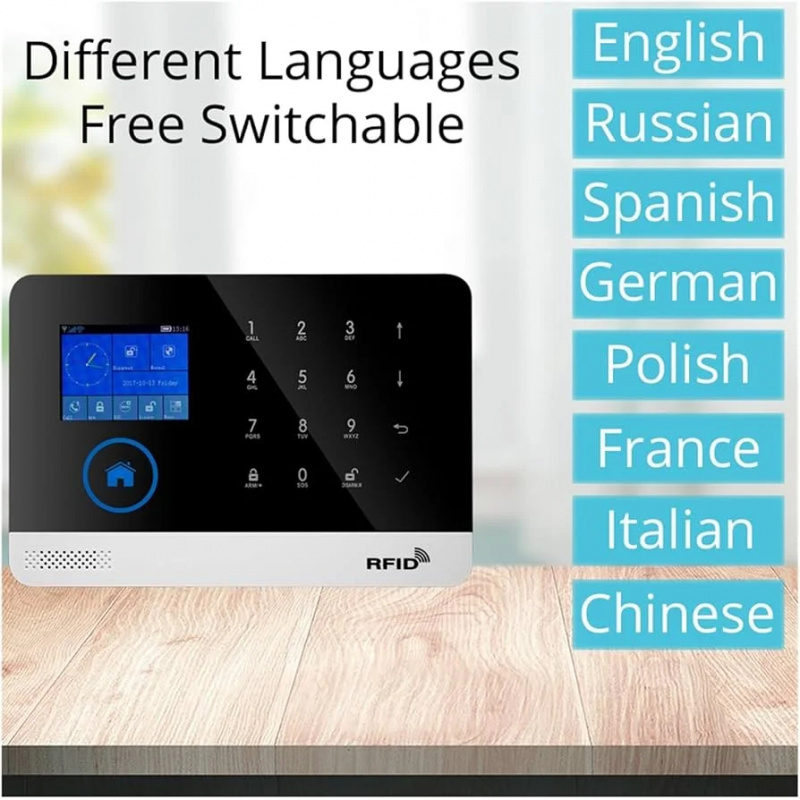 Tuyaスマートホームセキュリティアラームシステムキット A - Home Security Using Gsm のレビューと価格