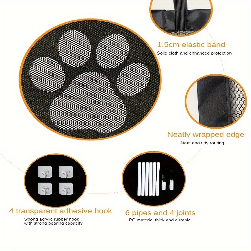 ペット用のポータブル隔離ネット,犬と猫用の穴なしフェンス,ペ - Home Security Fence のレビューと価格