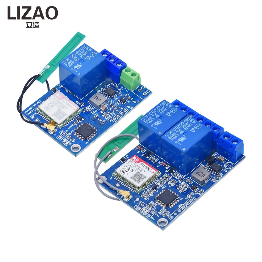 LIZAO 1/2チャンネルGSM SMSコントローラーリレ - Home Security Using Gsm のレビューと価格