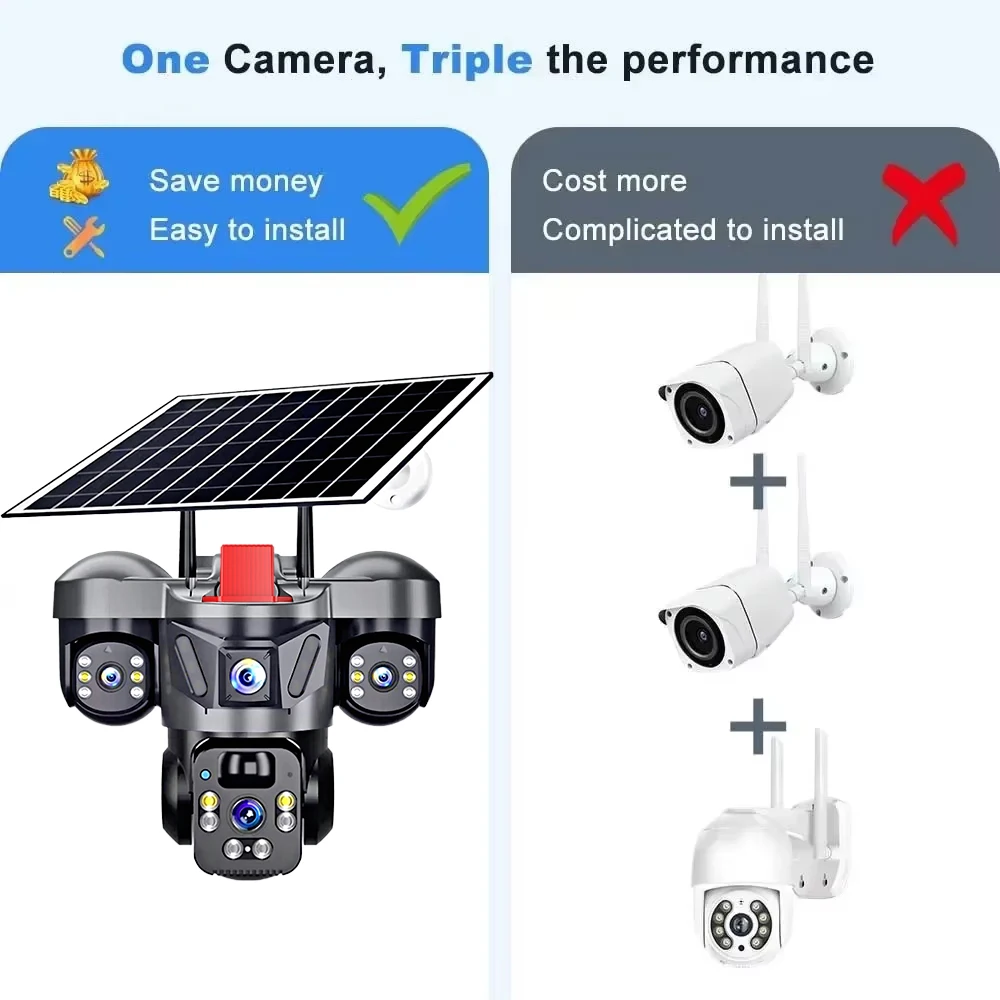KERUI V380 Pro屋外PTZ 6MP WIFI 4 - Home Security Front Door のレビューと価格
