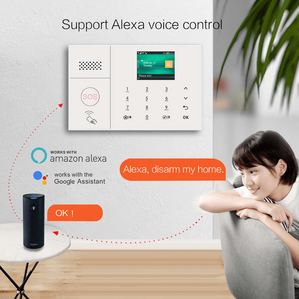 ベストセラーTUYAワイヤレスアラームセキュリティシステムG - Home Security Using Gsm のレビューと価格
