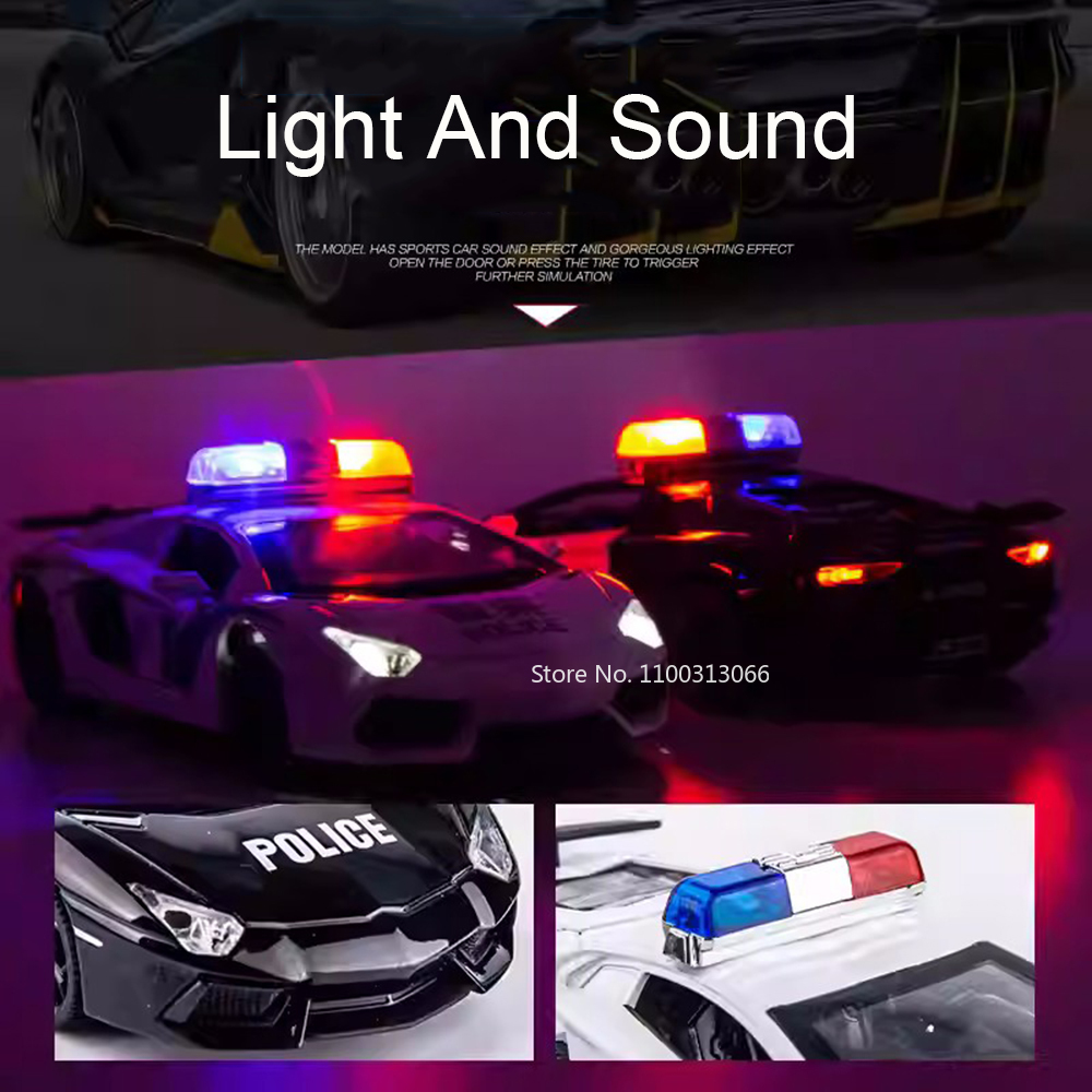 1:32 ランボルギーニ LP740 おもちゃのパトカー合金 - Home Security Police のレビューと価格