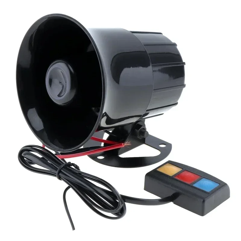 12V 3 トーンサウンド大音量車のホーンオートバイ警告アラ - Home Security Police のレビューと価格