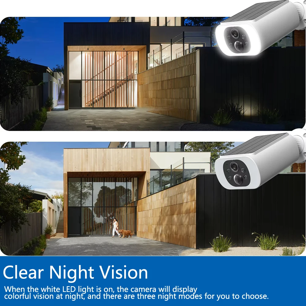 Tuya 5MP ソーラーセキュリティカメラワイヤレス屋外  - Home Security Front Door のレビューと価格