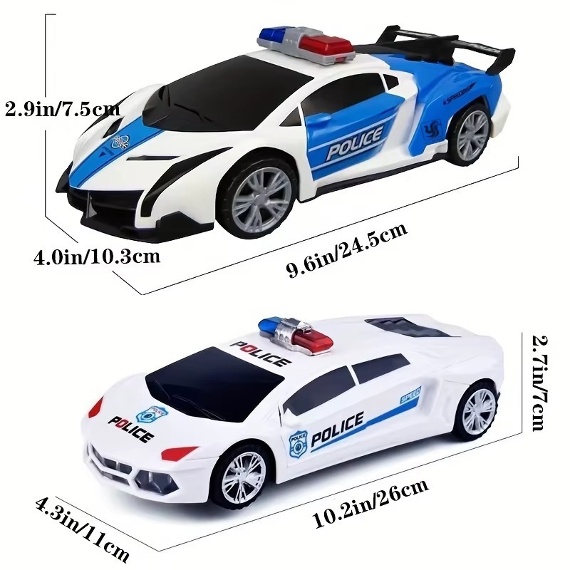 360 °   回転パトカーおもちゃ サウンド&ライト付き  - Home Security Police のレビューと価格