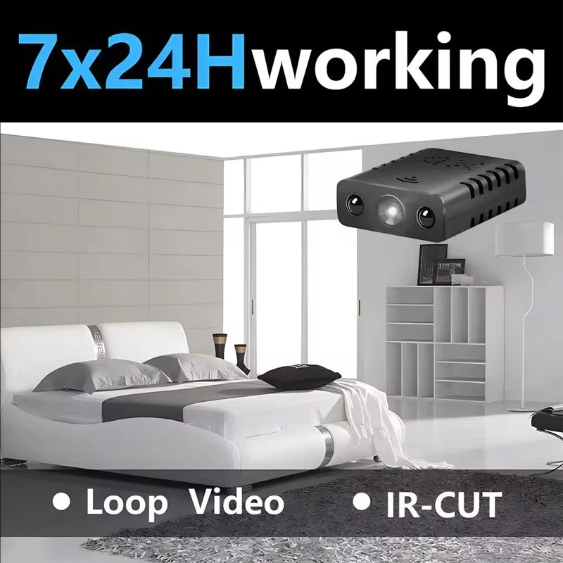 XD ミニカメラ フル HD 4K WiFi ナイトビジョン - Home Security No Wifi Needed のレビューと価格
