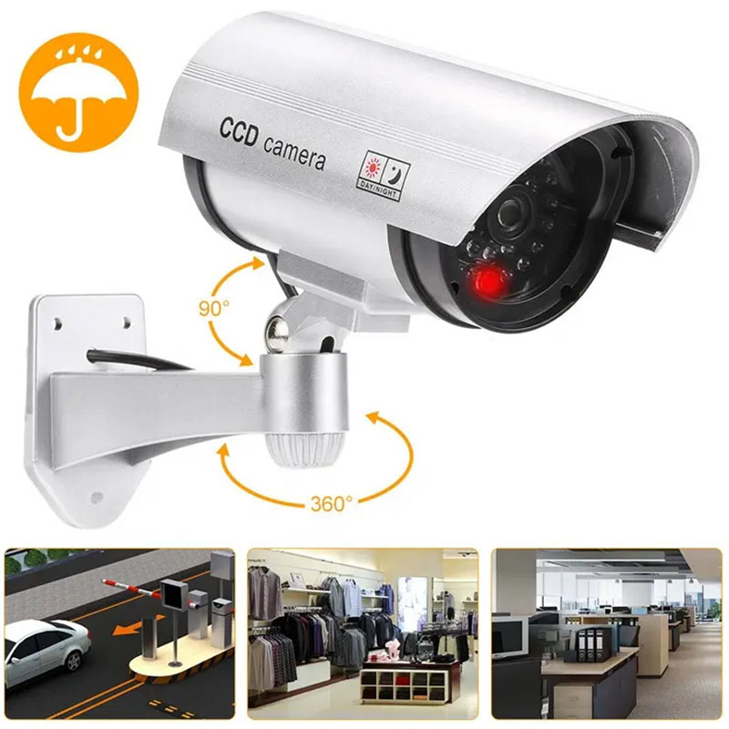 模擬セキュリティカメラ、屋内および屋外で使用可能、調整可能な - Home Security Features のレビューと価格
