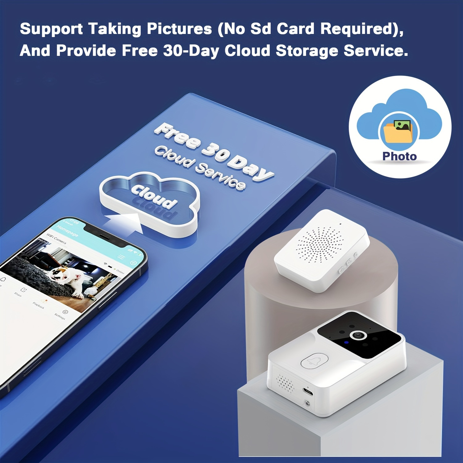 Tuya ワイヤレススマートビデオドアベル、2.4G WiF - Home Security No Wifi Needed のレビューと価格